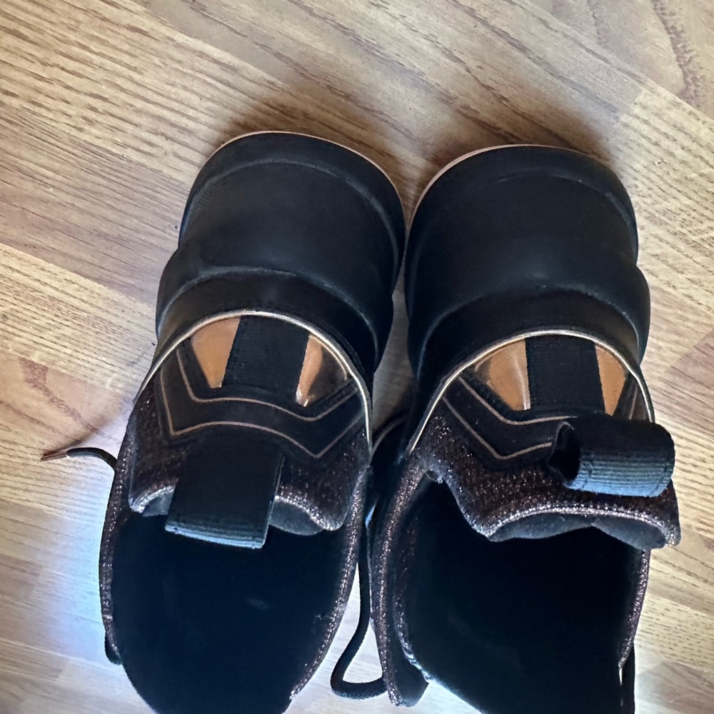 Michael Kors Black and Gold Athletic Sneakers - Picture 3 of 8